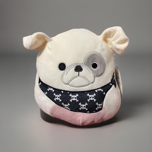 Squishmallow Elanor The Bull Dog. Measures 8” - Picture 1 of 2